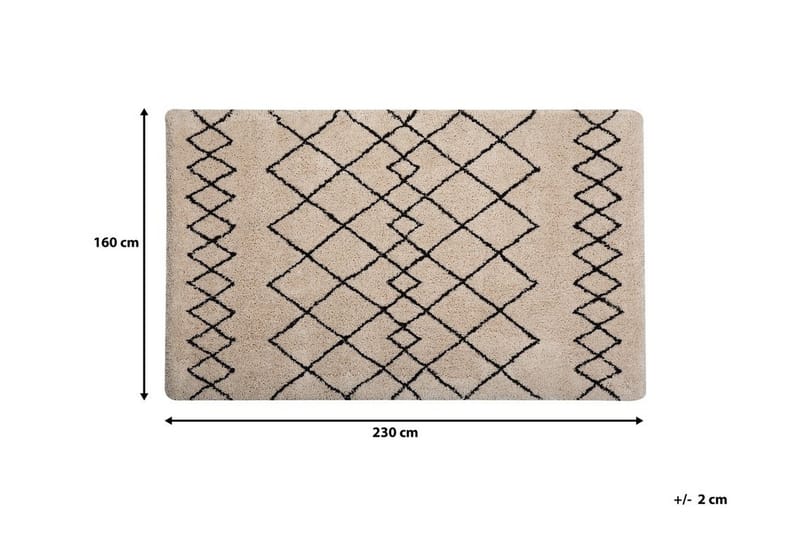 Genavive Matta 160x230 cm - Beige - Marockanska mattor - Orientaliska mattor