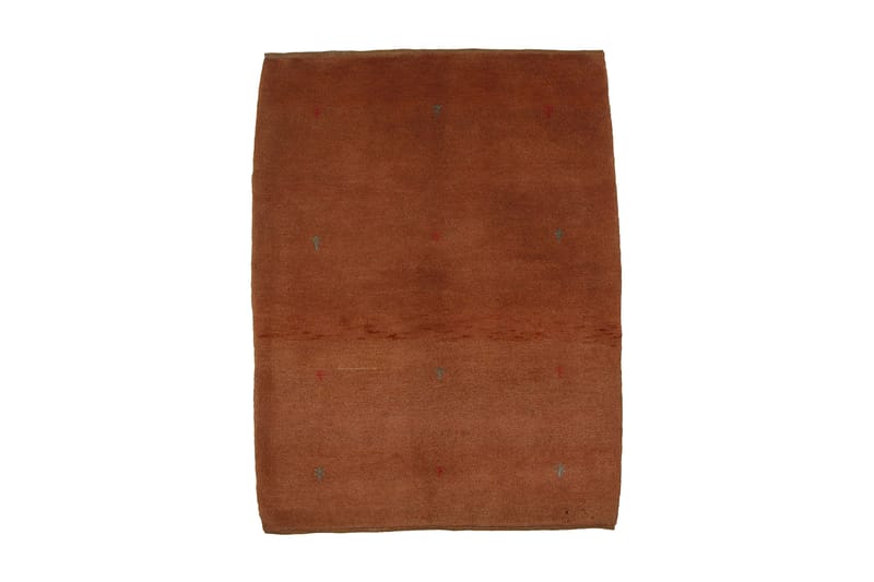 Handknuten Gabbeh Shiraz Ull Orange 105x141cm - Handvävda mattor - Orientaliska mattor - Persisk matta