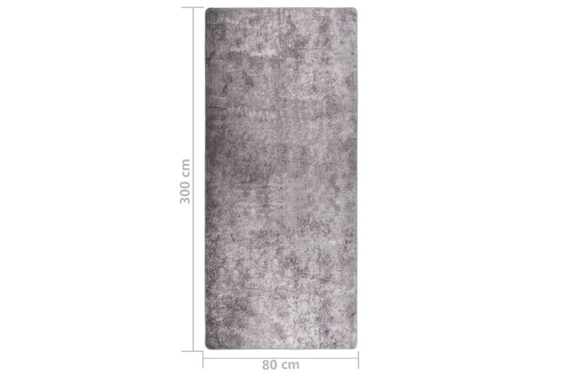 Matta tvättbar 80x300 cm grå halkfri - Grå - Köksmatta - Plastmattor - Dörrmatta & hallmatta