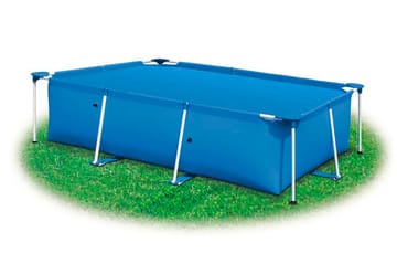 Rektangulärt poolskydd 500x300 cm PE blå