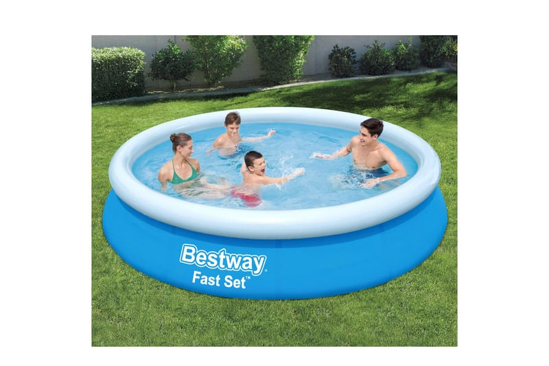 Bestway Fast Set™ Pool Rund 3,66 m Blå - Bestway - Uppblåsbar pool & plastpool