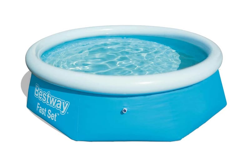 Bestway Pool uppblåsbar Fast Set rund 244x66 cm 57265 - Uppblåsbar pool & plastpool