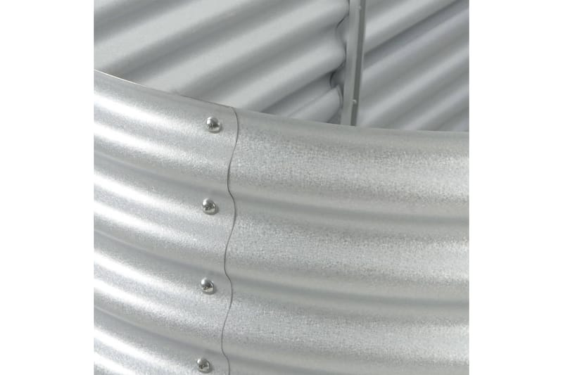Odlingslåda upphöjd galvaniserat stål 320x80x44 cm silver - Silver - Blomlåda - Utomhuskrukor