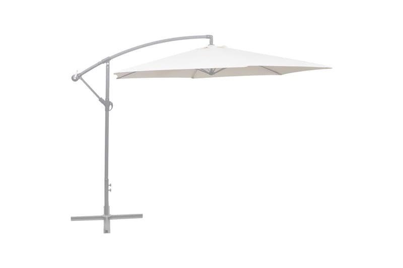 Reservtyg för frihängande parasoll sandfärgat vit 300 cm - Hängparasoll & frihängande parasoll