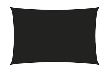Solsegel oxfordtyg rektangulärt 4x6 m svart