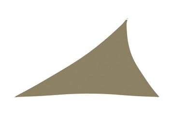 Solsegel oxfordtyg trekantigt 4x5x6,4 m beige