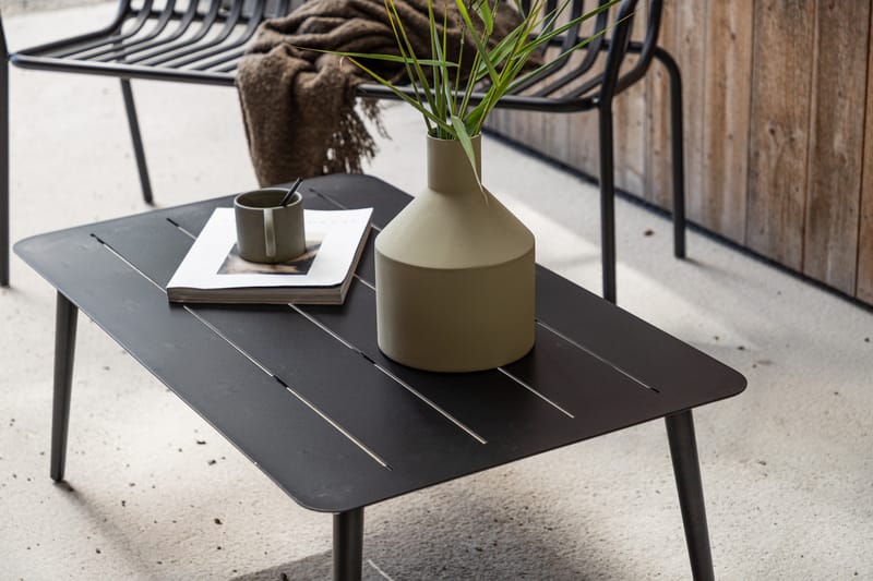 Lina Soffbord 100 cm Svart - Venture Home - Loungebord & soffbord utomhus - Balkongbord