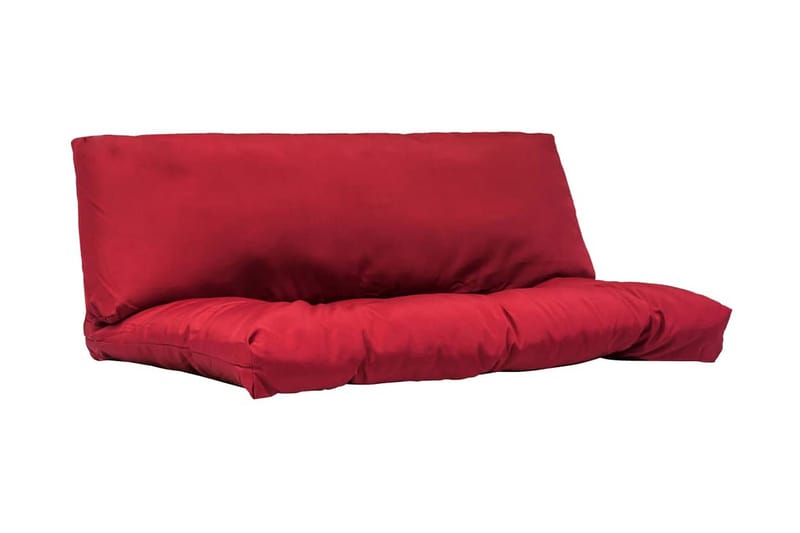 Dynor till pallsoffa 2 st röd polyester - Röd - Soffdynor & bänkdynor utemöbler