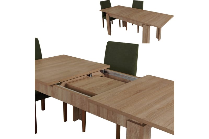Comfortale Matbord Förlängningsbart - Brun - Matbord & köksbord