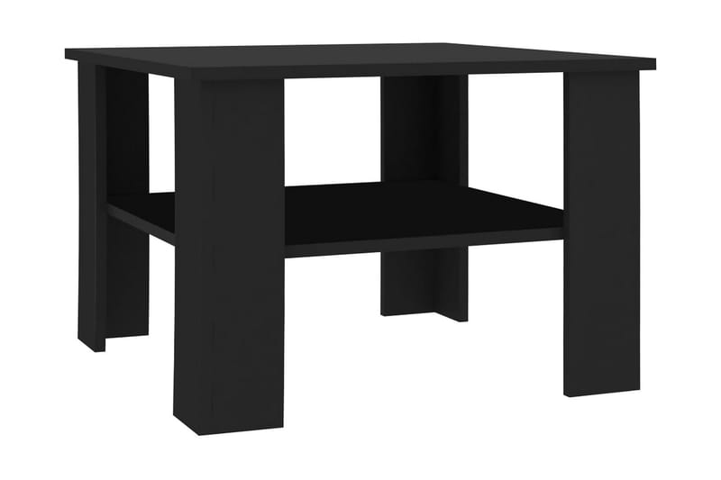 Soffbord svart 60x60x42 cm spånskiva - Svart - Soffbord