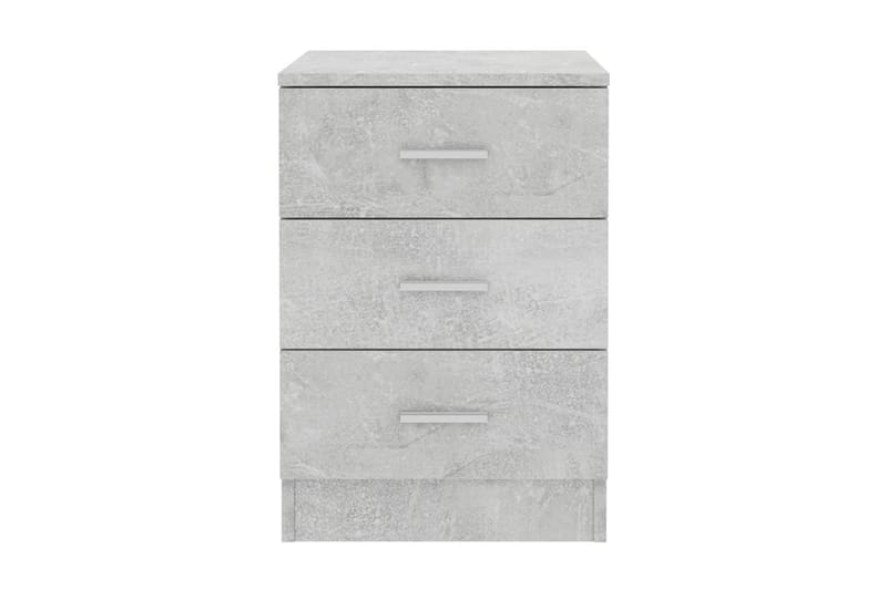 Sängbord betonggrå 38x35x56 cm spånskiva - Grå - Sängbord & nattduksbord