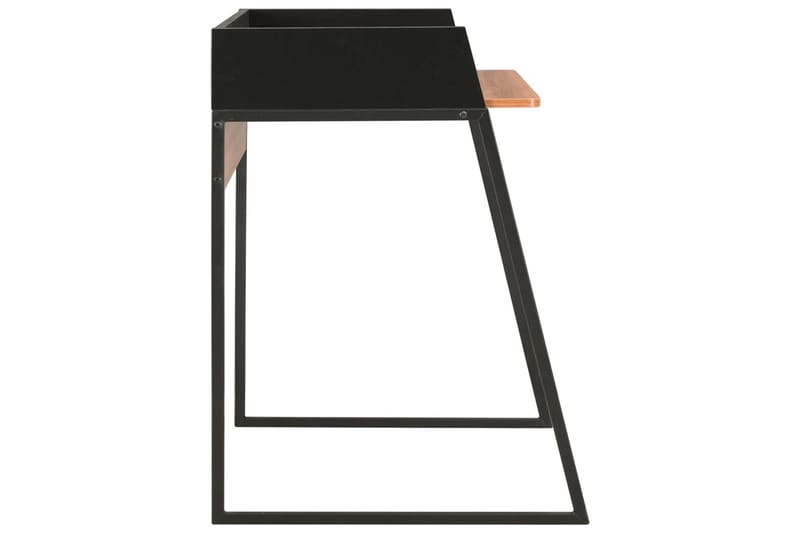 Skrivbord svart och brun 90x60x88 cm - Svart - Skrivbord