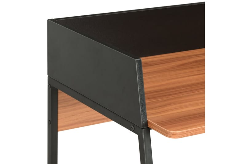 Skrivbord svart och brun 90x60x88 cm - Svart - Skrivbord