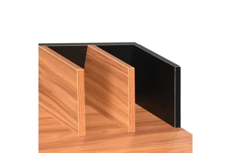 Skrivbord svart och brun 80x50x84 cm - Svart - Skrivbord