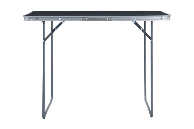 Hopfällbart campingbord grå aluminium 120x60 cm - Grå - Campingmöbler - Campingbord