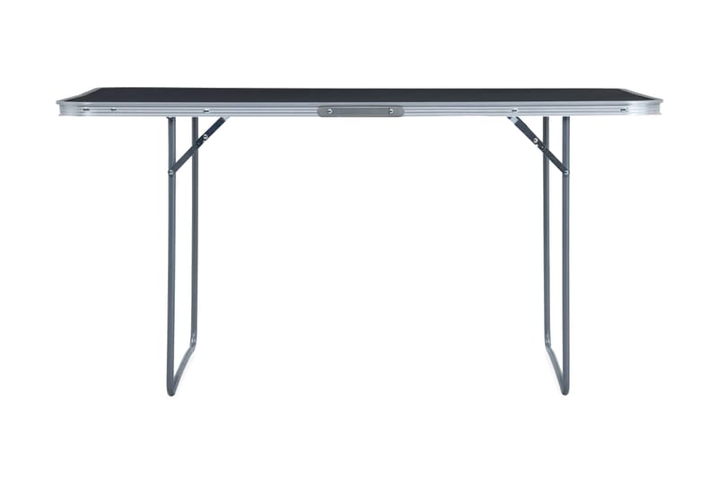 Hopfällbart campingbord grå aluminium 180x60 cm - Grå - Campingmöbler - Campingbord