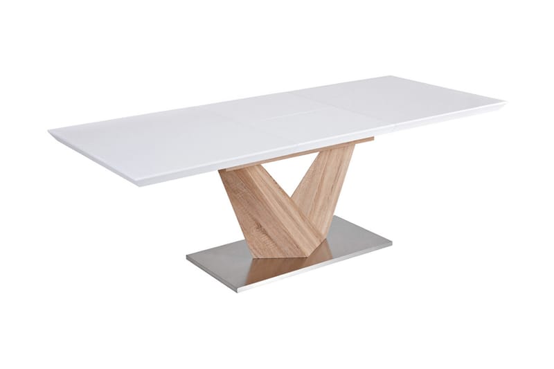 Alaras Förlängningsbart Matbord 160 cm - Natur - Matbord & köksbord