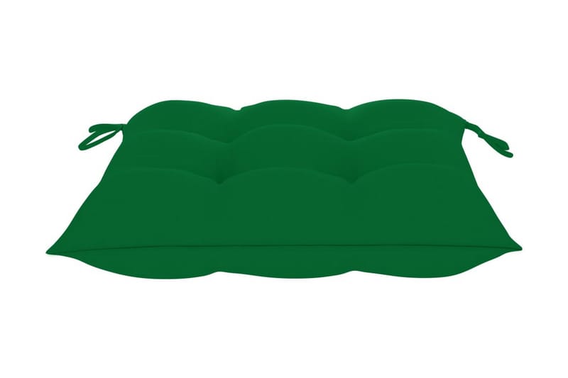 Stolsdynor 2 st grön 50x50x7 cm tyg - Grön - Sittdynor & ryggdynor utemöbler