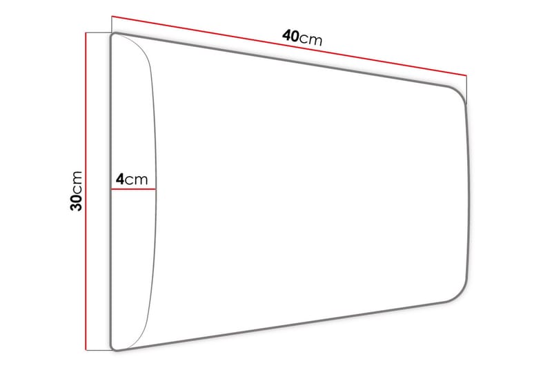 Adeliza Kontinentalsäng 140x200 cm+Panel 40 cm - Vit - Komplett sängpaket