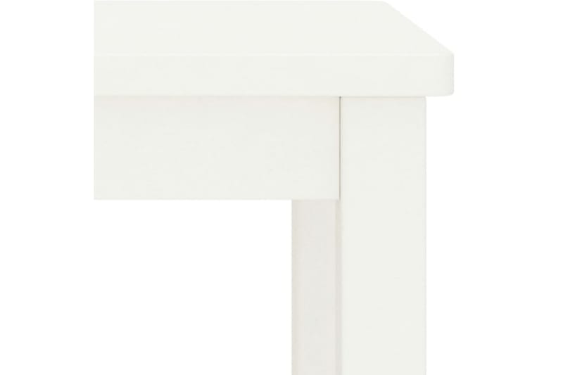 Sängbord vit 35x30x47 cm massiv furu - Vit - Sängbord & nattduksbord