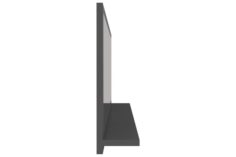 Badrumsspegel grå 90x10,5x37 cm spånskiva - Grå - Badrumsspegel