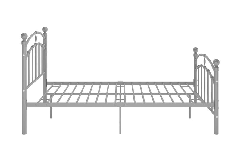 Sängram grå metall 120x200 cm - Grå - Möbler - Säng - Sängram & sängstomme