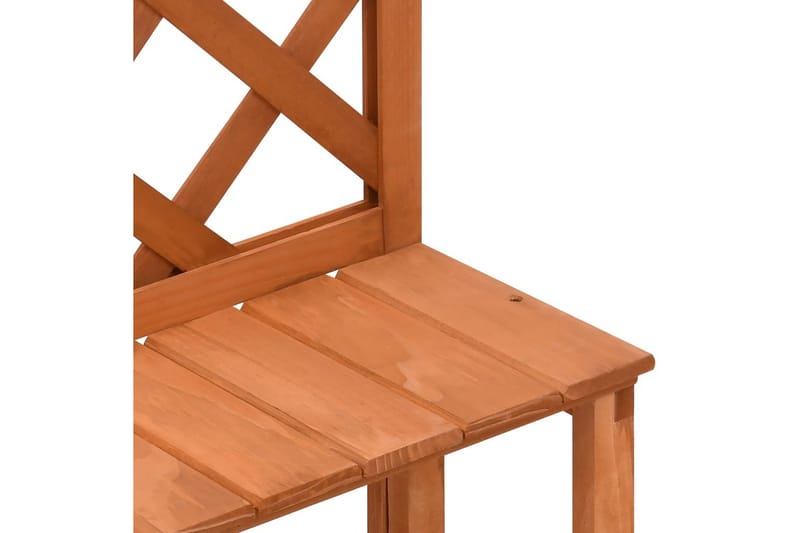 Växtställ med spaljé 70x42x115 cm massivt granträ - Brun - Inredning - Kruka & ytterkruka