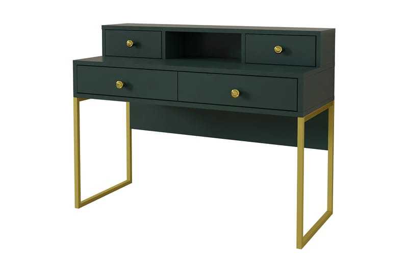 Tavish Skrivbord 120 cm - Grön/Guld - Skrivbord