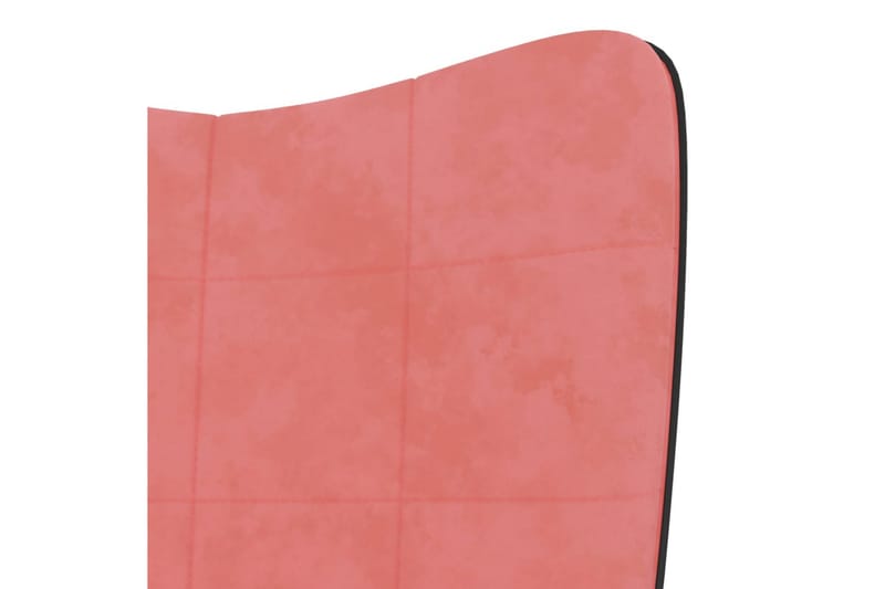 Vilstol rosa sammet och PVC - Rosa - Kontorsstol & skrivbordsstol