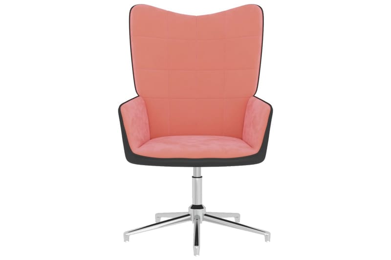 Vilstol rosa sammet och PVC - Rosa - Kontorsstol & skrivbordsstol