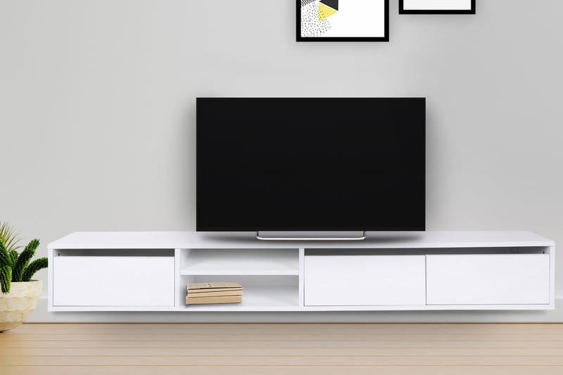 Belgium Tv-bänk 180 cm - Vit - TV bänk & mediabänk