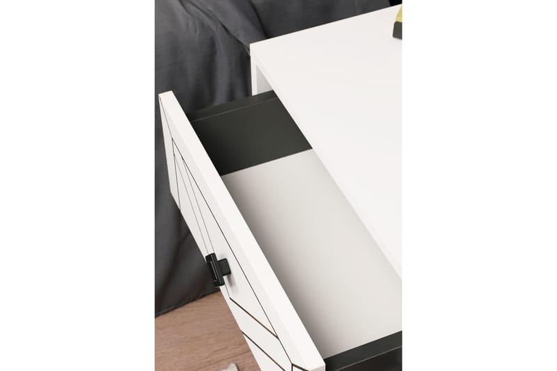 Dasina Sängbord 50 cm - Vit - Sängbord & nattduksbord