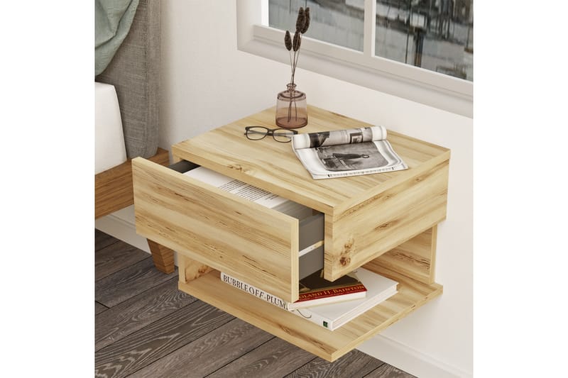 Cranner Sängbord 40 cm - Natur - Sängbord & nattduksbord