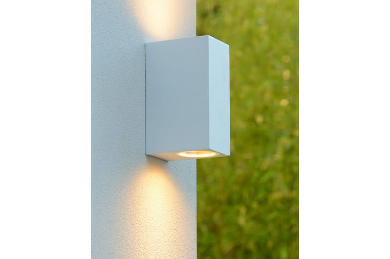 Zora Fasadbelysning LED 9x15 cm Vit - Lucide - Fasadbelysning & vägglykta - Entrébelysning - Utomhusbelysning