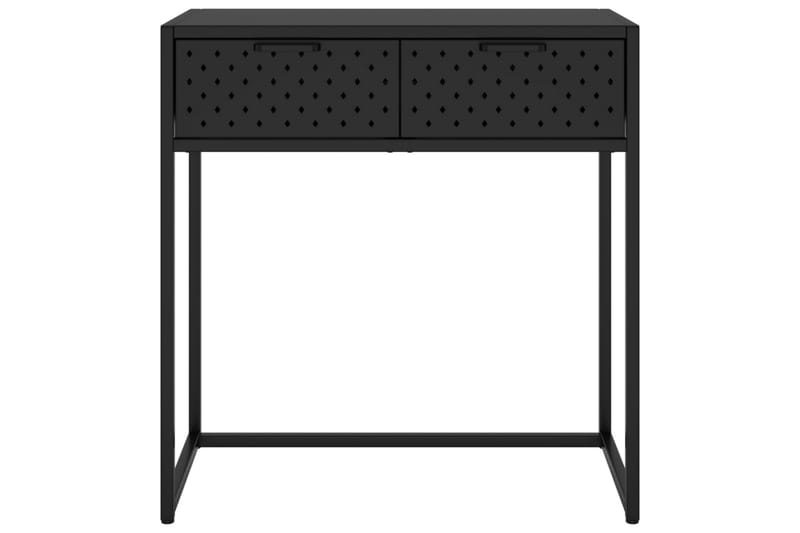 Konsolbord svart 72x35x75 cm stål - Svart - Konsolbord & sidobord - Hallbord