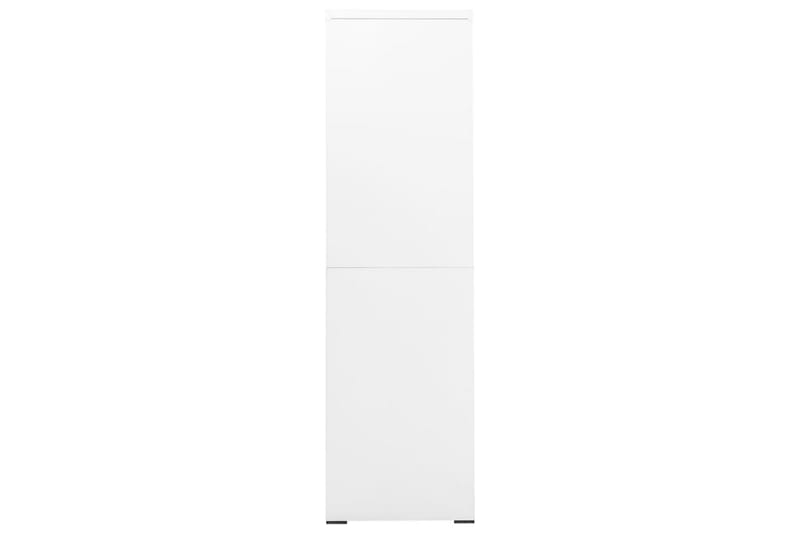Dokumentskåp vit 90x46x164 cm stål - Vit - Dokumentskåp - Kontorsmöbler