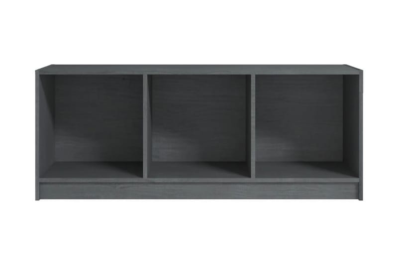 TV-bänk grå 104x33x41 cm massiv furu - Grå - TV bänk & mediabänk