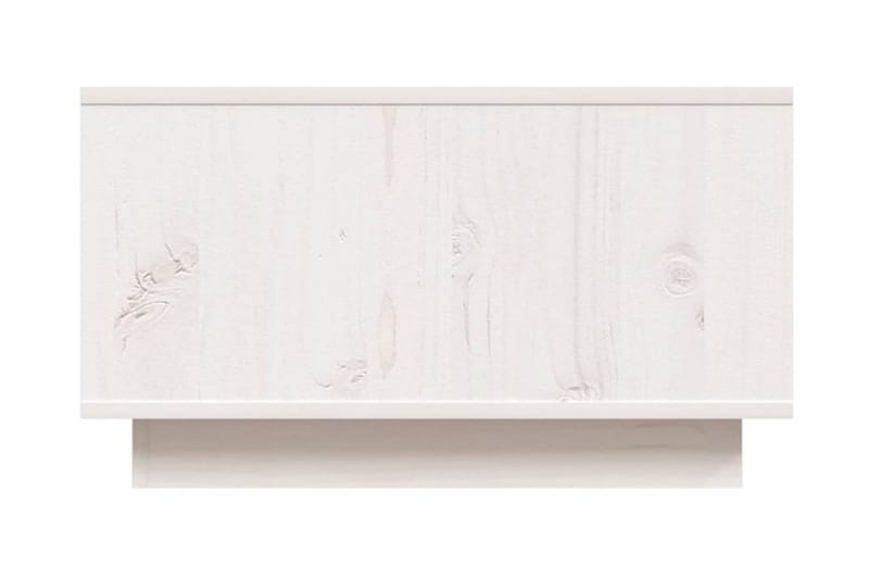 Soffbord vit 55x56x32 cm massiv furu - Vit - Soffbord