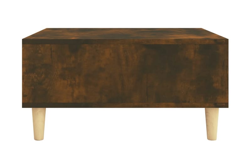 Soffbord rökfärgad ek 60x60x30 cm spånskiva - Brun - Soffbord