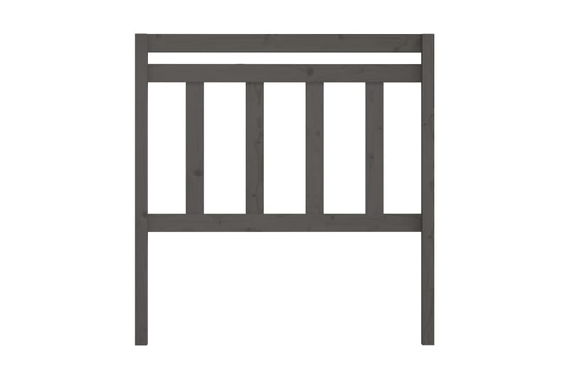 Sänggavel grå 96x4x100 cm massiv furu - Grå - Sänggavlar & huvudgavlar