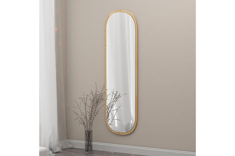 Zeos Spegel 40 cm Rektangulär - Trä/Natur - Väggspegel - Helkroppsspegel - Hallspegel