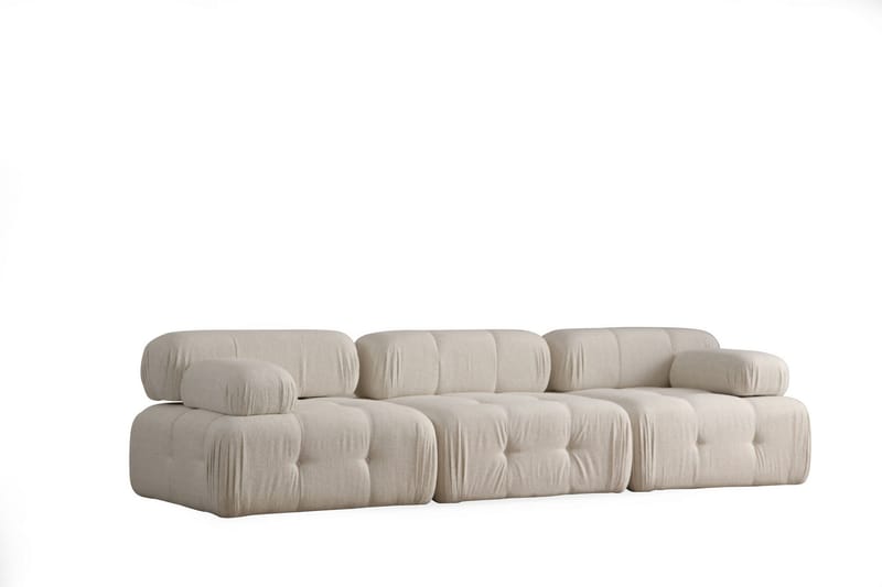 Bengul Soffa 3-sits - Ljusbeige - 3 sits soffa