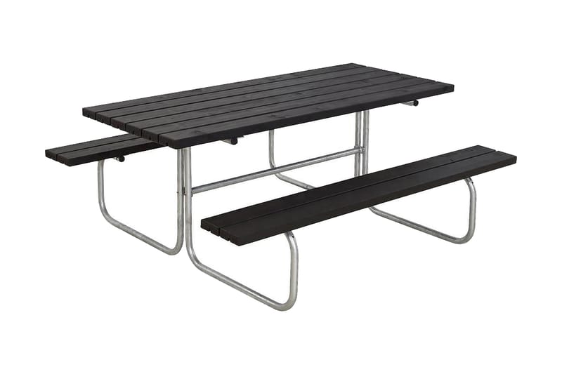 PLUS Classic Bänkset 155x177x73 cm - Mörkgrå - Picknickbord & bänkbord
