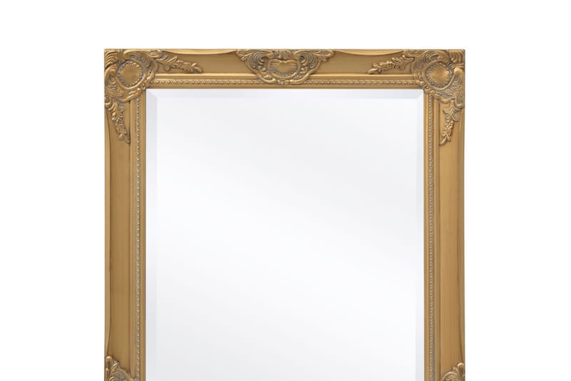 Väggspegel i barockstil 100x50 cm guld - Guld - Väggspegel - Hallspegel