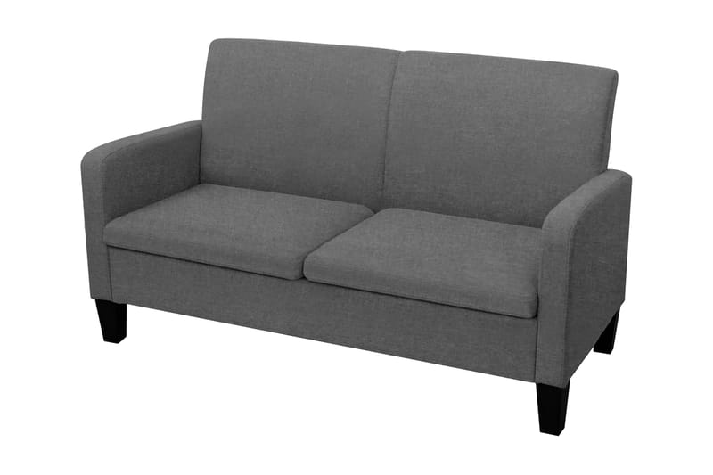2-sitssoffa 135x65x76 cm mörkgrå - Grå - 2 sits soffa