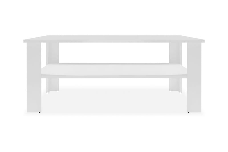 Soffbord spånskiva 100x59x42 cm vit - Vit - Soffbord