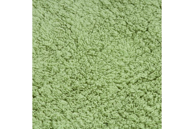 Badrumsmattor 3 st tyg grön - Grön - Badrumsmatta