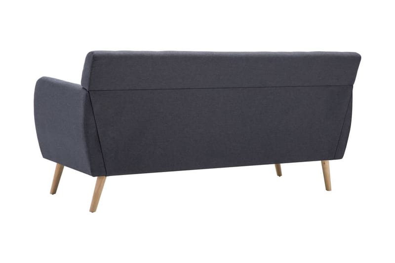 3-sitssoffa med tygklädsel 172x70x82 cm mörkgrå - Grå - 3 sits soffa