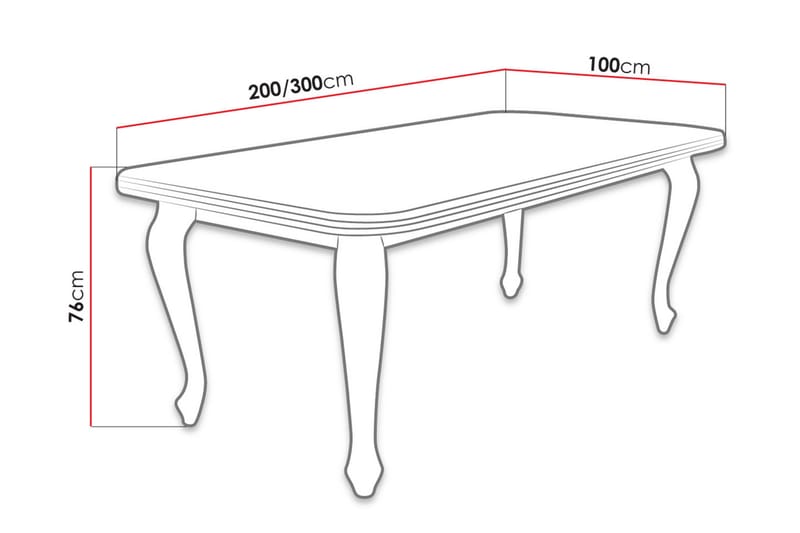 Biota Förlängningsbart matbord 200 cm - Trä/Natur - Matbord & köksbord