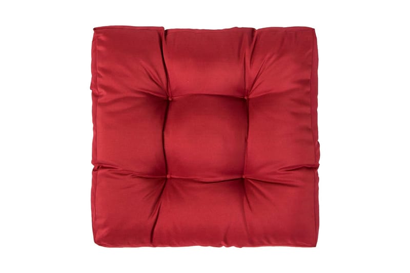 Dyna till pallsoffa röd 58x58x10 cm polyester - Röd - Soffdynor & bänkdynor utemöbler